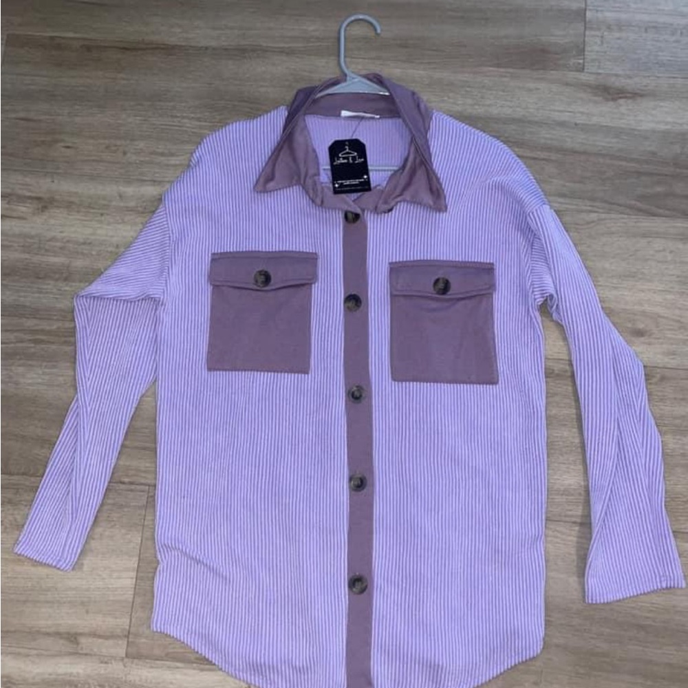 Soft purple shacket! NWT